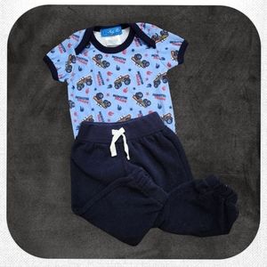 Blue Monster Truck Outfit, Kid's 6-9M